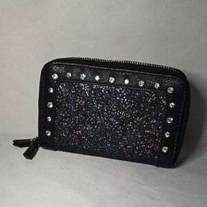 Black Glitter Women's Wallet
